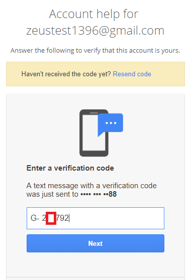 ورود کد از طریق پیامک